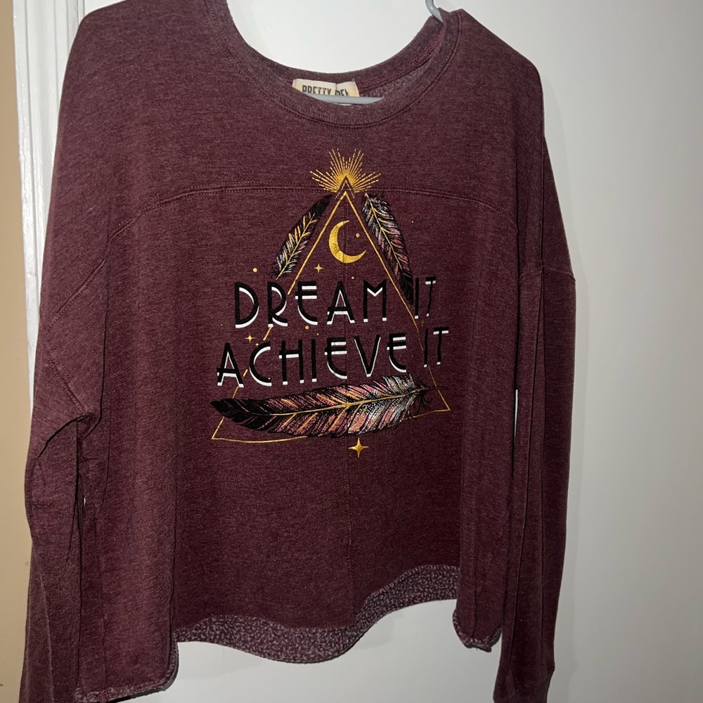 Maroon Motivational Women's Sweatshirt